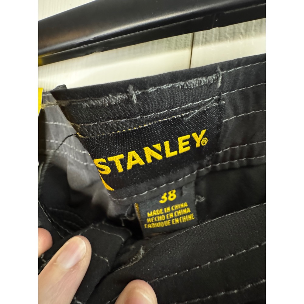 Stanley Stretch Mens 38 Black Cargo Shorts‎ Workwear Casual Outdoor Pockets - Picture 3 of 7
